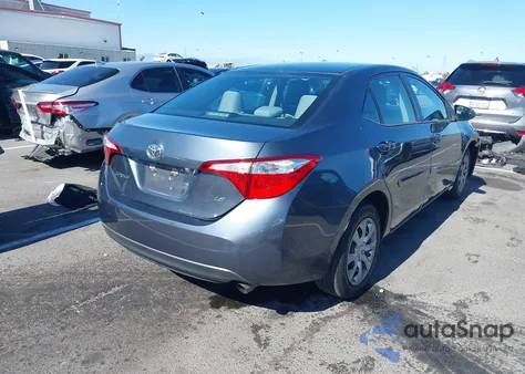 2016 Toyota Corolla Le из США, поврежденный, VIN 5YFBURHE2GP411921